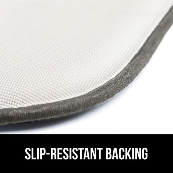 Gorilla Grip Memory Foam Chair Cushions Pads Microfiber Seat Set of 2 16x16 Gray - Picture 4 of 9